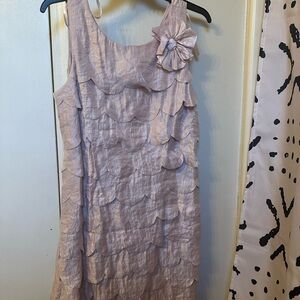 Pink Layered Sleeveless Dress